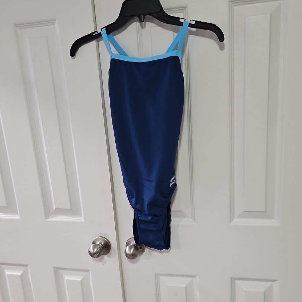 Speedo Blue Athletic One Piece Swimsuit